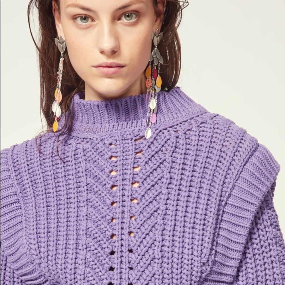 Isabel Marant Lilac Purple Knit Sweater - Picture 4 of 6